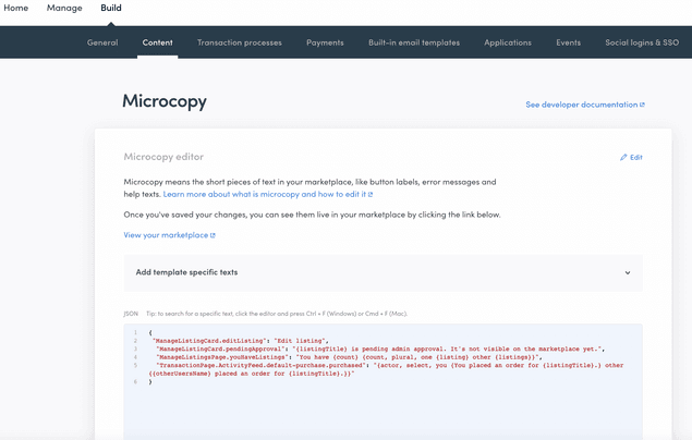 Add microcopy key-value pairs